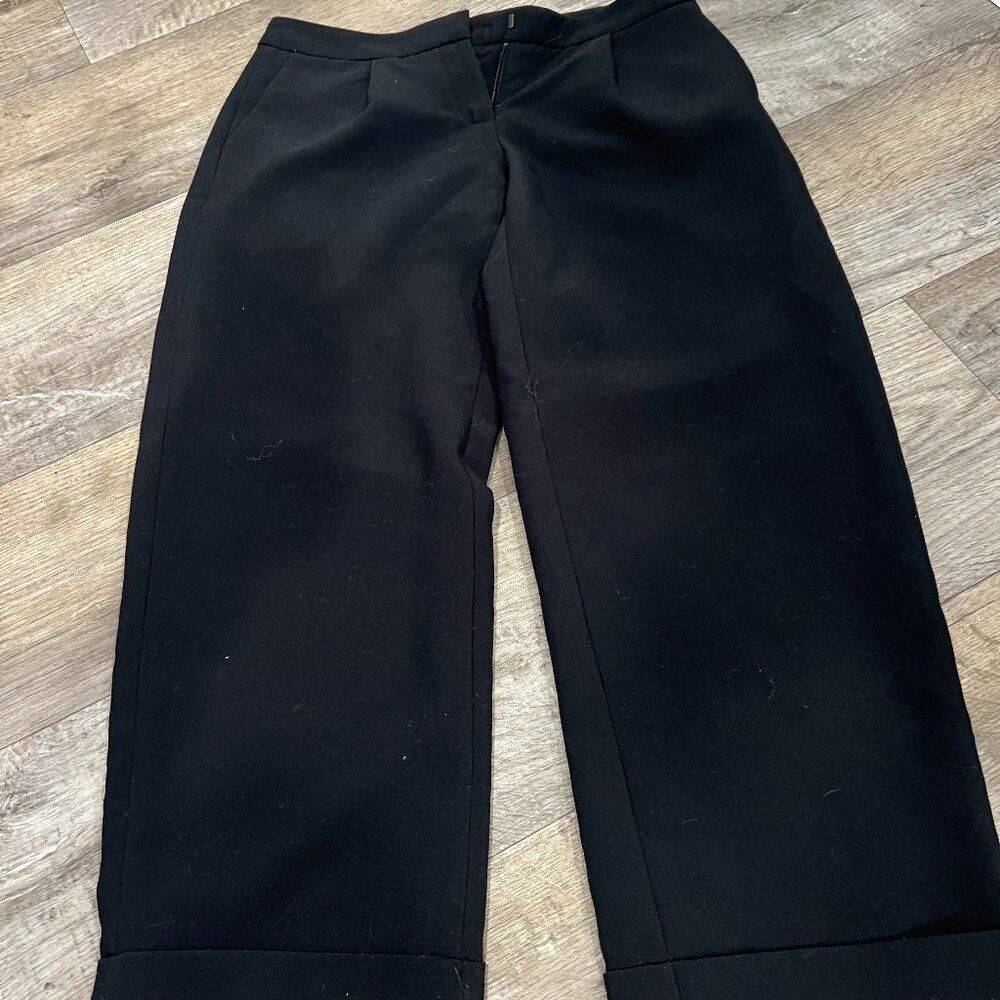 Halogen black cropped dress pants 0‎